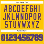 Men's Custom Gold Purple-Silver Gray Authentic Throwback Basketball Jersey - Image 4