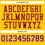 Men's Custom Gold Maroon-White Authentic Throwback Basketball Jersey - Image 2